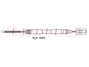 BENDIX 431201B trosas, stovėjimo stabdys 
 Stabdžių sistema -> Valdymo svirtys/trosai
6025002627, 6025171471
