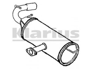 KLARIUS TY656X galinis duslintuvas 
 Išmetimo sistema -> Duslintuvas
1743028250