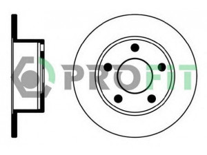 PROFIT 5010-0321 stabdžių diskas 
 Stabdžių sistema -> Diskinis stabdys -> Stabdžių diskas
4A0615301A, 4A0615601A, 4AO615601A