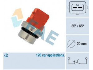 FAE 35320 temperatūros jungiklis, aušinimo skysčio įspėjimo lemputė 
 Aušinimo sistema -> Siuntimo blokas, aušinimo skysčio temperatūra
251 919 369 B