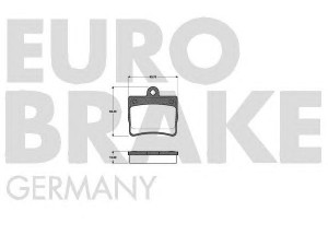 EUROBRAKE 5502223334 stabdžių trinkelių rinkinys, diskinis stabdys 
 Techninės priežiūros dalys -> Papildomas remontas
0024205120