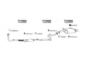 VENEPORTE 700125 išmetimo sistema 
 Išmetimo sistema -> Išmetimo sistema, visa
