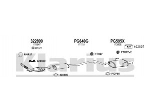 KLARIUS 630709U išmetimo sistema 
 Išmetimo sistema -> Išmetimo sistema, visa