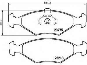 HELLA 8DB 355 008-511 stabdžių trinkelių rinkinys, diskinis stabdys 
 Techninės priežiūros dalys -> Papildomas remontas
71738158, 71772210, 77362171, 9948038