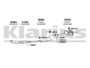 KLARIUS 420123E išmetimo sistema 
 Išmetimo sistema -> Išmetimo sistema, visa