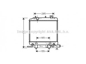 AVA QUALITY COOLING MZ2166 radiatorius, variklio aušinimas 
 Aušinimo sistema -> Radiatorius/alyvos aušintuvas -> Radiatorius/dalys
B5D915200A, B5D915200B