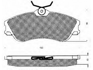 BSF 10544 stabdžių trinkelių rinkinys, diskinis stabdys 
 Techninės priežiūros dalys -> Papildomas remontas
425213, 425234, 425380, 425213