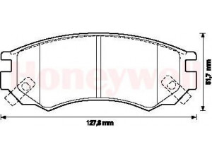 BENDIX 572277B stabdžių trinkelių rinkinys, diskinis stabdys 
 Techninės priežiūros dalys -> Papildomas remontas
4106054C87