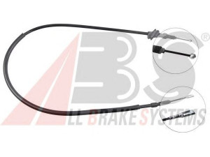 A.B.S. K10168 trosas, stovėjimo stabdys 
 Stabdžių sistema -> Valdymo svirtys/trosai
893.609.722F, 893.609.722F