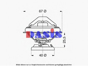 AKS DASIS 751904N termostatas, aušinimo skystis 
 Aušinimo sistema -> Termostatas/tarpiklis -> Thermostat
6012000115, 6022000015, A6012000115