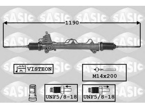 SASIC 7006069 vairo pavara 
 Vairavimas -> Vairo pavara/siurblys
1012806, 3937535, 4088255