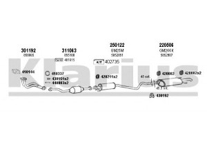 KLARIUS 390919E išmetimo sistema 
 Išmetimo sistema -> Išmetimo sistema, visa