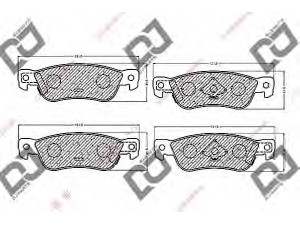 DJ PARTS BP1218 stabdžių trinkelių rinkinys, diskinis stabdys 
 Techninės priežiūros dalys -> Papildomas remontas
8-94362-153-0, 8-94362-154-0, 8-94483-222-0