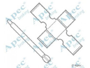 APEC braking KIT235 priedų komplektas, stabdžių trinkelė 
 Stabdžių sistema -> Būgninis stabdys -> Dalys/priedai