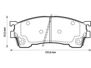 BENDIX 572325B stabdžių trinkelių rinkinys, diskinis stabdys 
 Techninės priežiūros dalys -> Papildomas remontas
3894048, 3915220, 3922123, G5Y63323Z