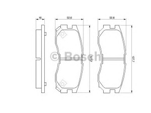BOSCH 0 986 460 979 stabdžių trinkelių rinkinys, diskinis stabdys 
 Techninės priežiūros dalys -> Papildomas remontas
58101M2A01, AY040MT004, MB129431