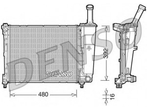 DENSO DRM13016 radiatorius, variklio aušinimas
51839665