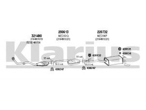 KLARIUS 600393E išmetimo sistema 
 Išmetimo sistema -> Išmetimo sistema, visa