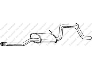 BOSAL 281-527 galinis duslintuvas 
 Išmetimo sistema -> Duslintuvas
24430562, 58 52 149