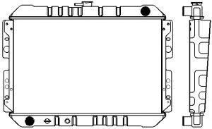 SAKURA  Automotive 1301-0236 radiatorius, variklio aušinimas