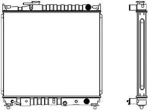 SAKURA  Automotive 1431-0301 radiatorius, variklio aušinimas