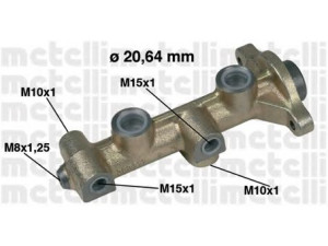 METELLI 05-0178 pagrindinis cilindras, stabdžiai 
 Stabdžių sistema -> Pagrindinis stabdžių cilindras
3476978, 558141