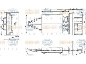 HELLA 9ML 351 332-401 varža, vidaus pūtiklis 
 Šildymas / vėdinimas -> Orpūtė/dalys
001 821 69 60, A 001 821 69 60