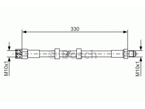 BOSCH 1 987 476 278 stabdžių žarnelė 
 Stabdžių sistema -> Stabdžių žarnelės
60536905, 433 611 707, 443 611 707