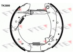 FTE TK2800 stabdžių trinkelių komplektas 
 Techninės priežiūros dalys -> Papildomas remontas
42414X, 424239, 42414X, 42417T