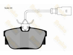 Brake ENGINEERING PA1470 stabdžių trinkelių rinkinys, diskinis stabdys 
 Techninės priežiūros dalys -> Papildomas remontas
7D0698451F, 7M3698451D, 7M3698451F
