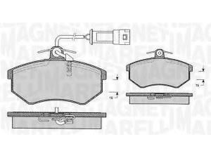 MAGNETI MARELLI 363916060599 stabdžių trinkelių rinkinys, diskinis stabdys 
 Techninės priežiūros dalys -> Papildomas remontas
T113501080