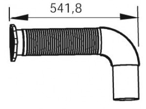 DINEX 54210 išleidimo kolektorius 
 Išmetimo sistema -> Išmetimo vamzdžiai
629.490.1910