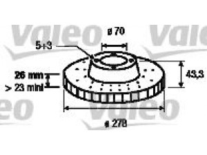VALEO 197149 stabdžių diskas 
 Stabdžių sistema -> Diskinis stabdys -> Stabdžių diskas
5569026, 93188919