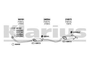 KLARIUS 630317E išmetimo sistema 
 Išmetimo sistema -> Išmetimo sistema, visa