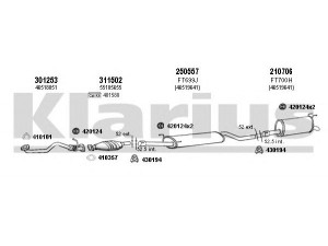 KLARIUS 330951E išmetimo sistema 
 Išmetimo sistema -> Išmetimo sistema, visa