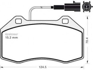 MGA 917 stabdžių trinkelių rinkinys, diskinis stabdys 
 Techninės priežiūros dalys -> Papildomas remontas
77364716