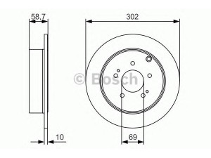 BOSCH 0 986 479 532 stabdžių diskas 
 Dviratė transporto priemonės -> Stabdžių sistema -> Stabdžių diskai / priedai
MR955407, MR955408, 1421351