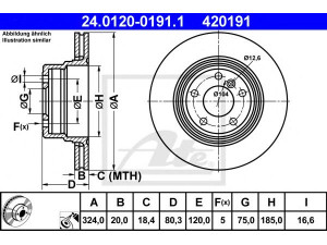 ATE 24.0120-0191.1 stabdžių diskas 
 Dviratė transporto priemonės -> Stabdžių sistema -> Stabdžių diskai / priedai
34 21 6 756 849