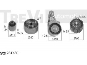 TREVI AUTOMOTIVE KD1454 paskirstymo diržo komplektas 
 Techninės priežiūros dalys -> Papildomas remontas