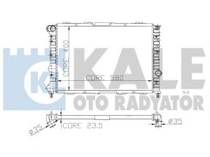 KALE OTO RADYATÖR 230700 radiatorius, variklio aušinimas 
 Aušinimo sistema -> Radiatorius/alyvos aušintuvas -> Radiatorius/dalys
505 0150 8, 50501508, 606 2458 1