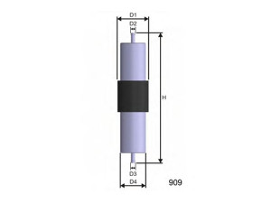 MISFAT E569 kuro filtras 
 Techninės priežiūros dalys -> Papildomas remontas
13321405092, 13321702632, 13321702633