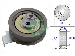 INA 531 0840 10 įtempiklio skriemulys, paskirstymo diržas 
 Techninės priežiūros dalys -> Papildomas remontas
06A 109 243 A