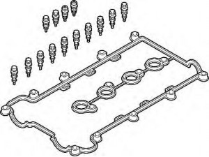 ELRING 428.750 tarpiklių komplektas, svirties gaubtas 
 Variklis -> Cilindrų galvutė/dalys -> Svirties dangtelis/tarpiklis
56 07 512