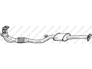 BOSAL 177-271 priekinis duslintuvas 
 Išmetimo sistema -> Duslintuvas
MB 548462