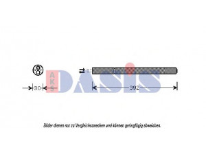 AKS DASIS 800304N džiovintuvas, oro kondicionierius 
 Oro kondicionavimas -> Džiovintuvas
1T0298403, 1T0820191A