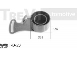TREVI AUTOMOTIVE KD1170 paskirstymo diržo komplektas 
 Techninės priežiūros dalys -> Papildomas remontas