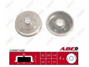 ABE C6R007ABE stabdžių būgnas 
 Stabdžių sistema -> Būgninis stabdys -> Stabdžių būgnas
77 00 419 824, 7700419824, 77 00 419 824