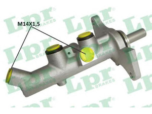 LPR 1486 pagrindinis cilindras, stabdžiai 
 Stabdžių sistema -> Pagrindinis stabdžių cilindras
4720109050