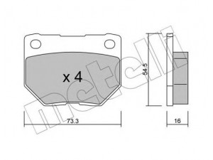 METELLI 22-0494-0 stabdžių trinkelių rinkinys, diskinis stabdys 
 Techninės priežiūros dalys -> Papildomas remontas
44060-04U86