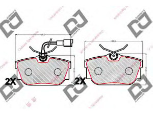 DJ PARTS BP2009 stabdžių trinkelių rinkinys, diskinis stabdys 
 Techninės priežiūros dalys -> Papildomas remontas
1345337, 5M212M008AA, 7D0698451B